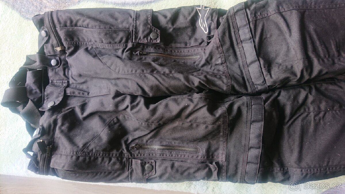 Moto kalhoty ALPINE vel. M se zimní vložkou. - 3