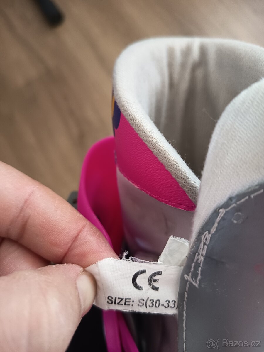 Nastavitelné kolečkové brusle vel 30-33 - 3