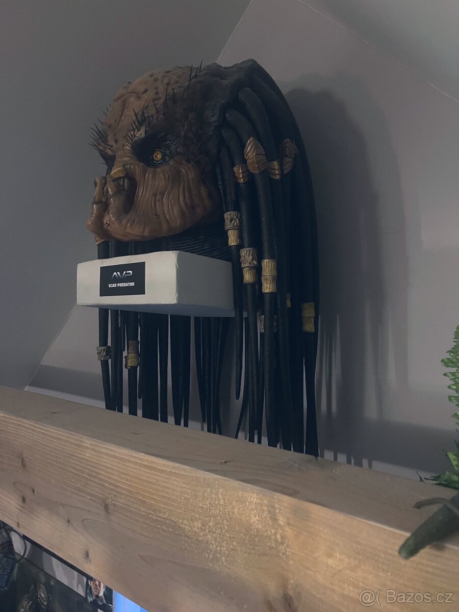 Scar Predator life size hlava, AVP, rarita - 3