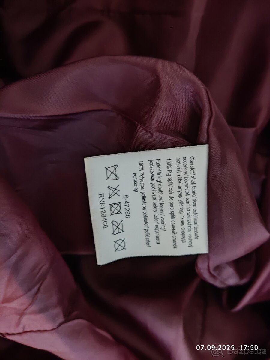 Dámský kožený kabát zn. Mia Linea vel. 38 - 3