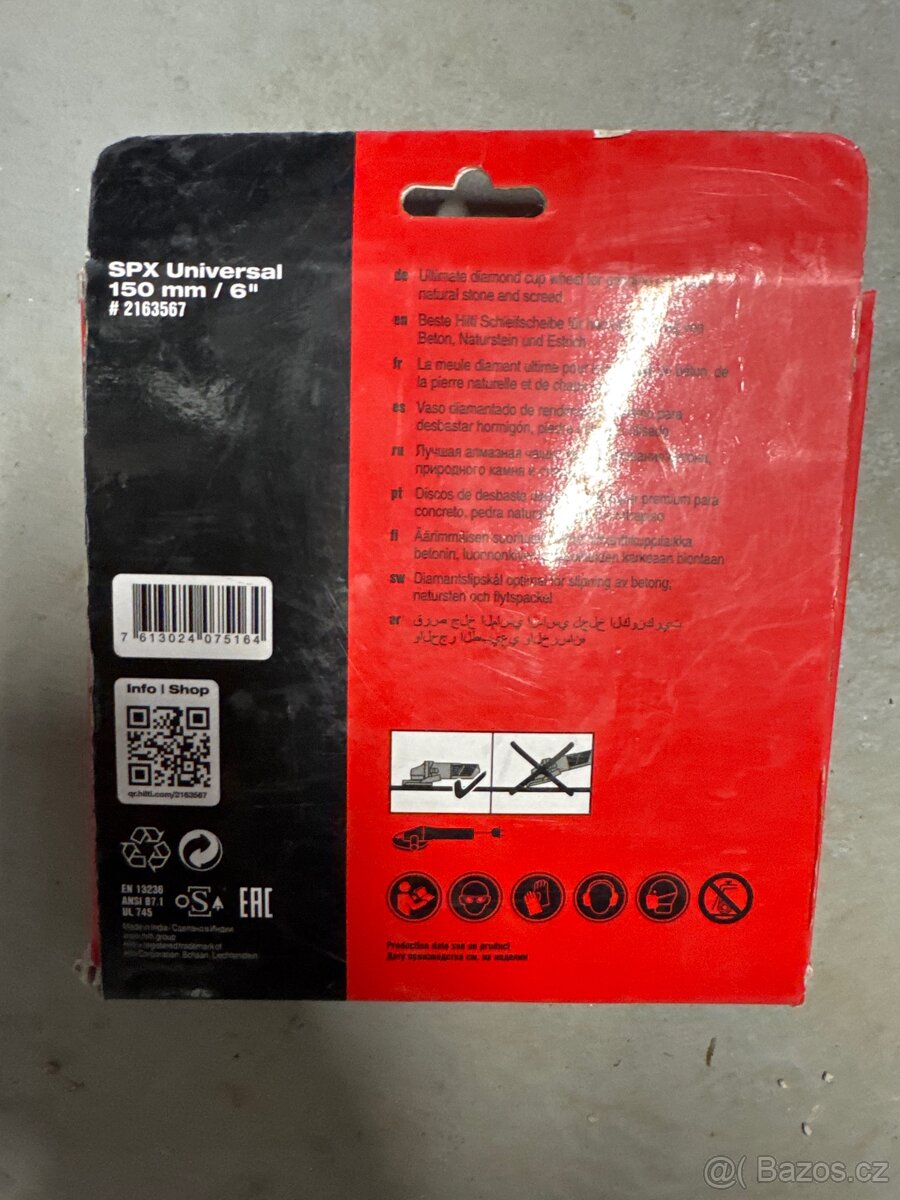 HILTI Hrncový kotouč Universal 150/6'' novy - 3