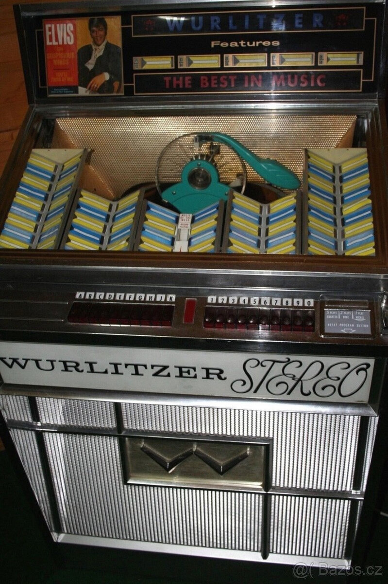 Hudební skříňka Wurlitzer ELVIS Jukebox z roku 1961, USA - 3