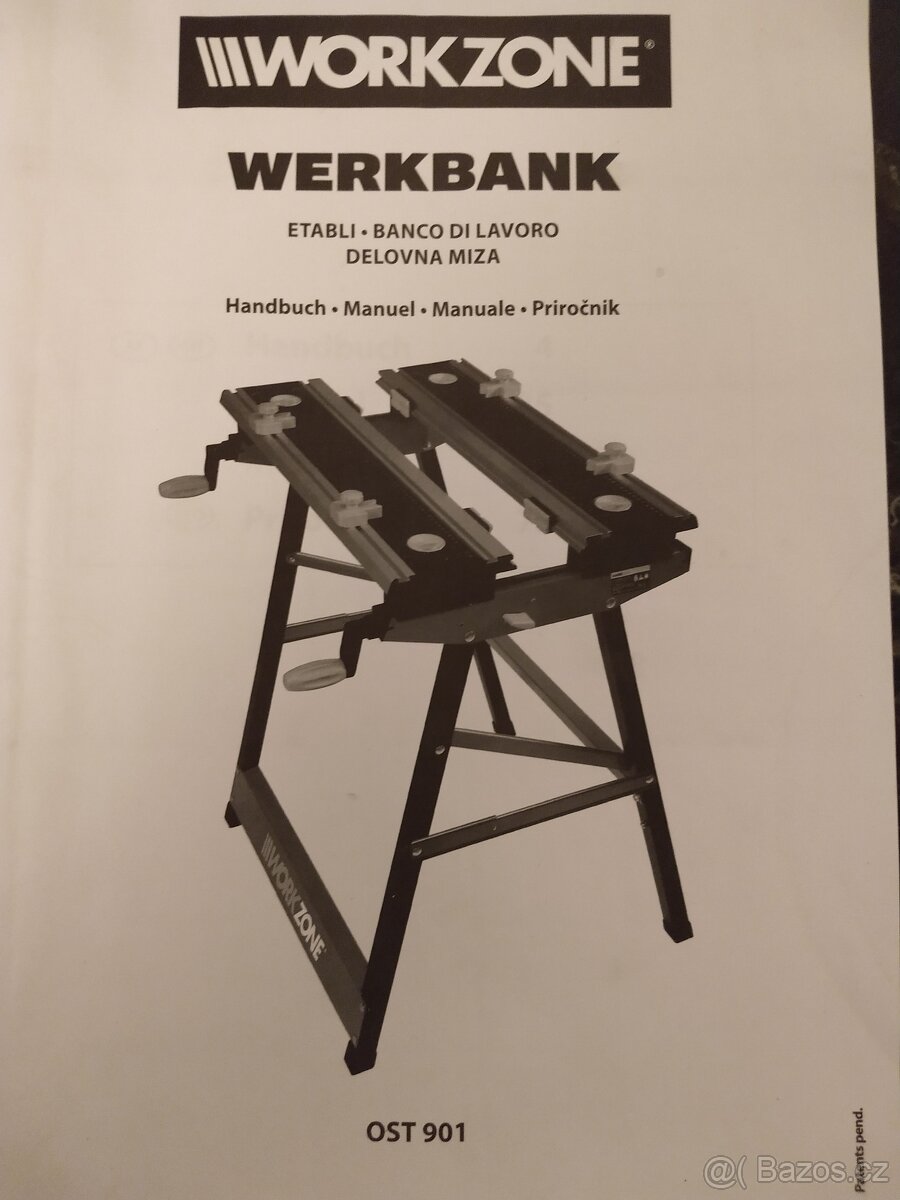 RT-SB 250 U - pásová pila na dřevo + podstavec Einhell - 3