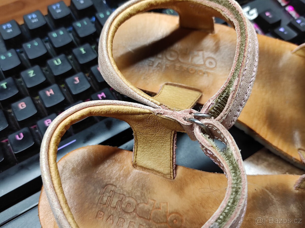 FRODDO FLEXY LIA PINK SHINE vel. 31 barefoot sandály - 3