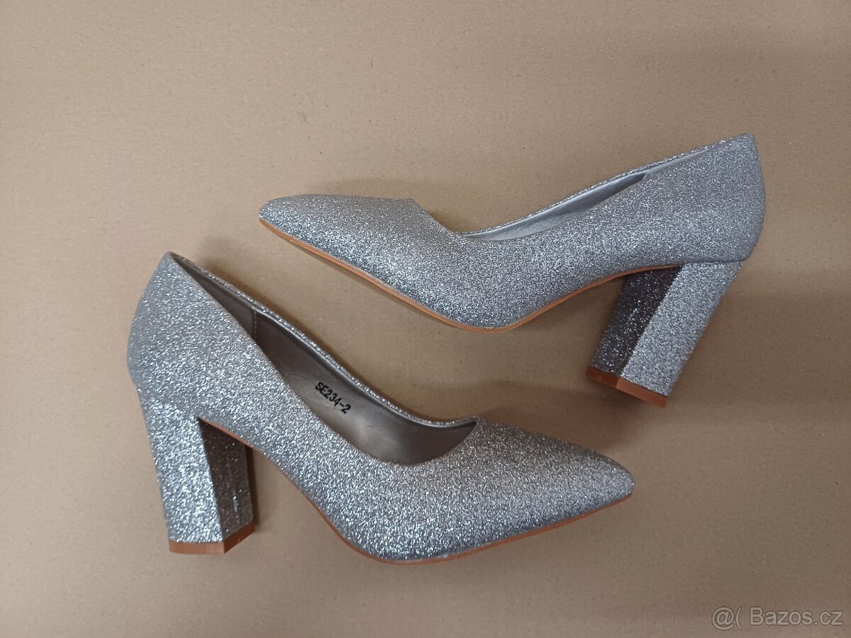 Stříbrné lodičky vel.37 - 3