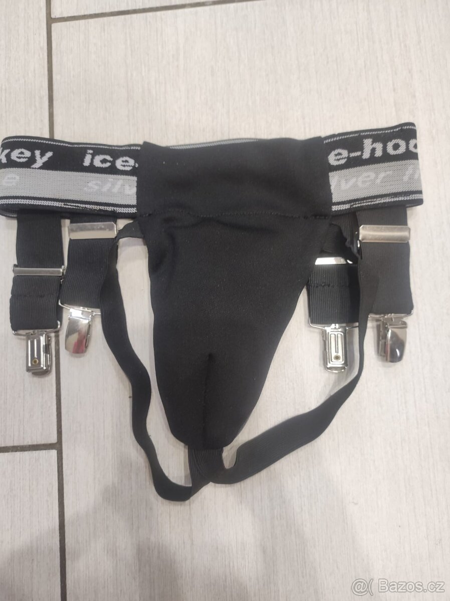 Hokejové kalhoty, ribana, suspenzory, nákrčník - 3