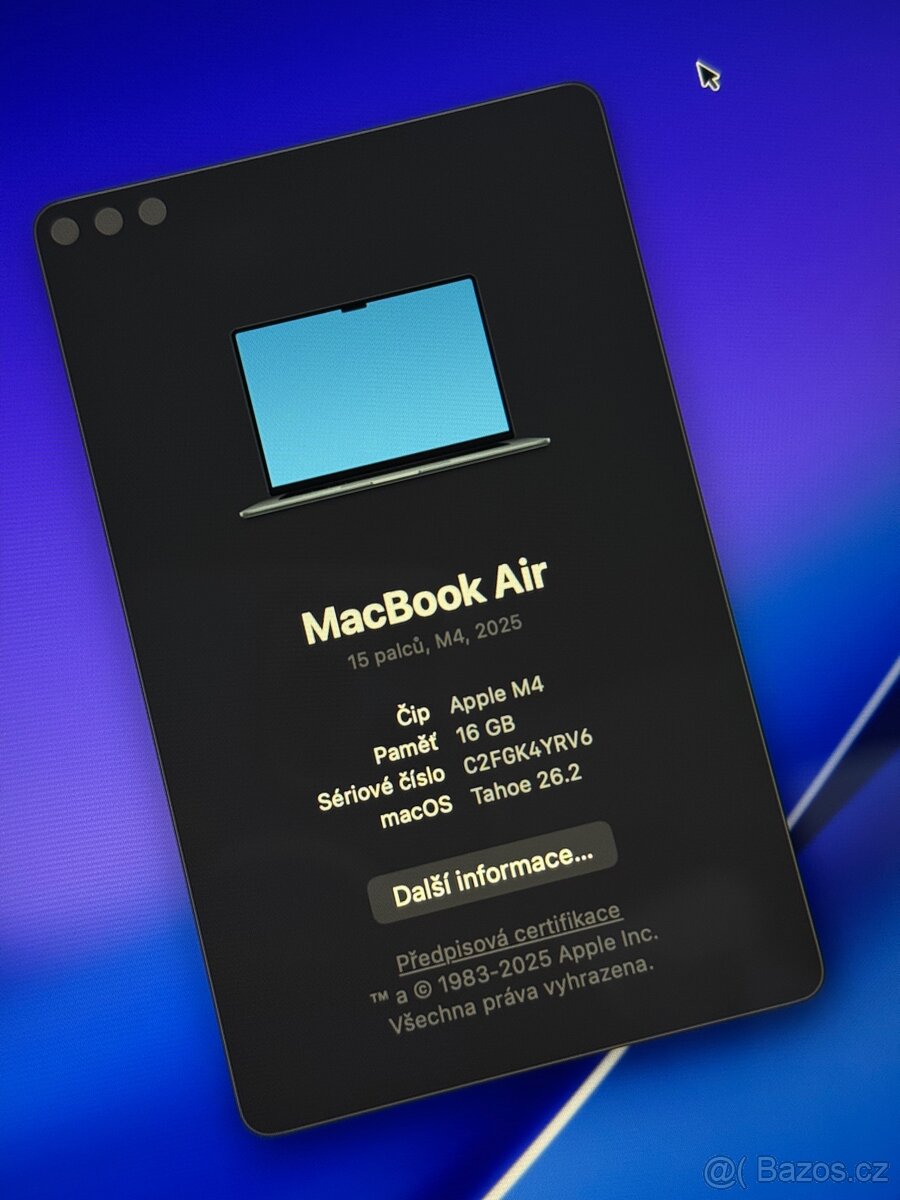 MacBook Air 15 M4 2025 temně inkoustový - 3