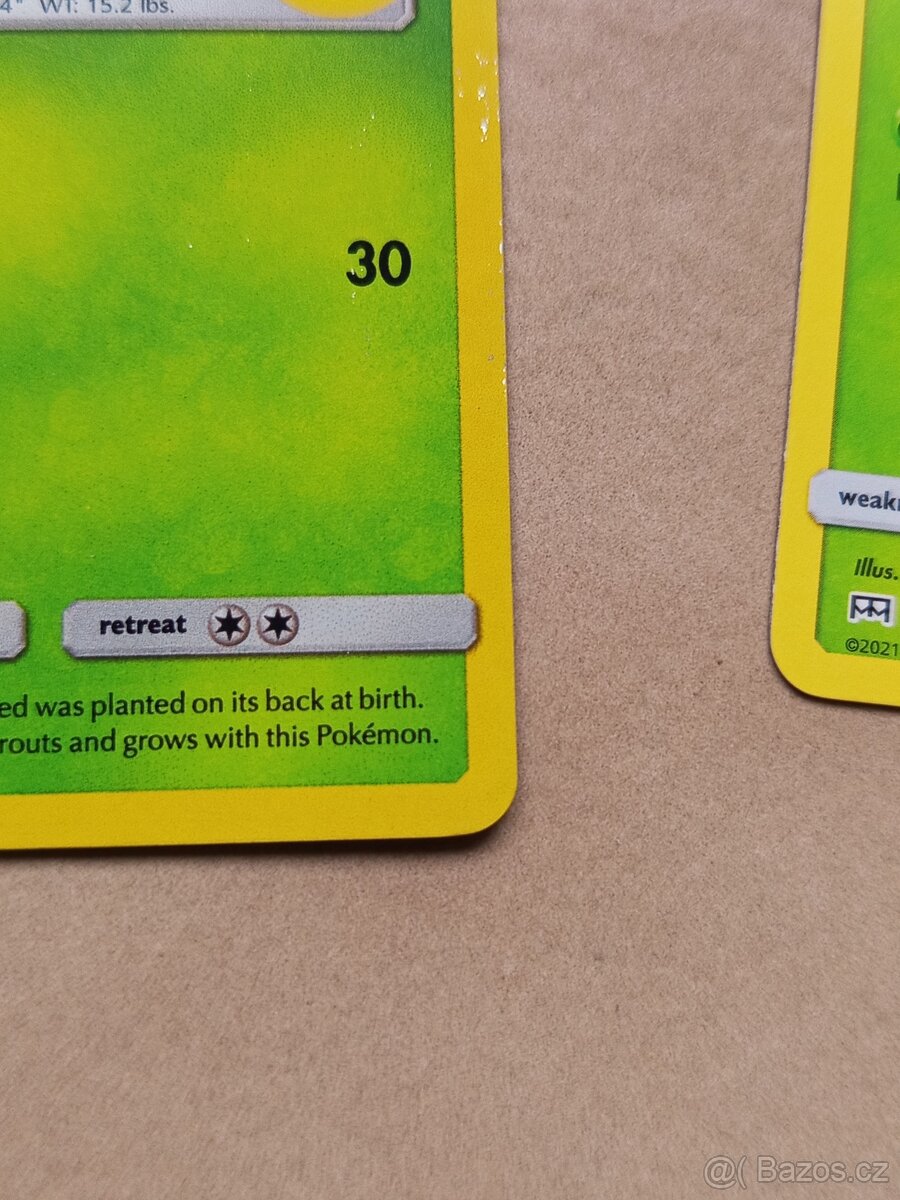 Karta Pokémon Bulbasaur holo 2021 - 3