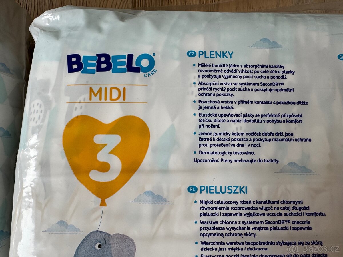 Dětské pleny Bebelo 216ks - 3