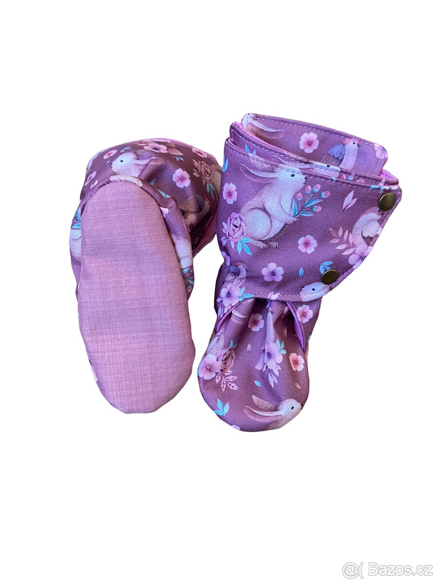 Jarní softshellové capáčky 6-12m NOVÉ - 3