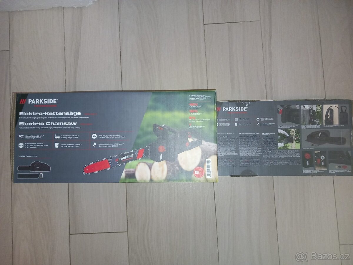Prodám novou elektrickou řetězovou pilu Parkside performance - 3