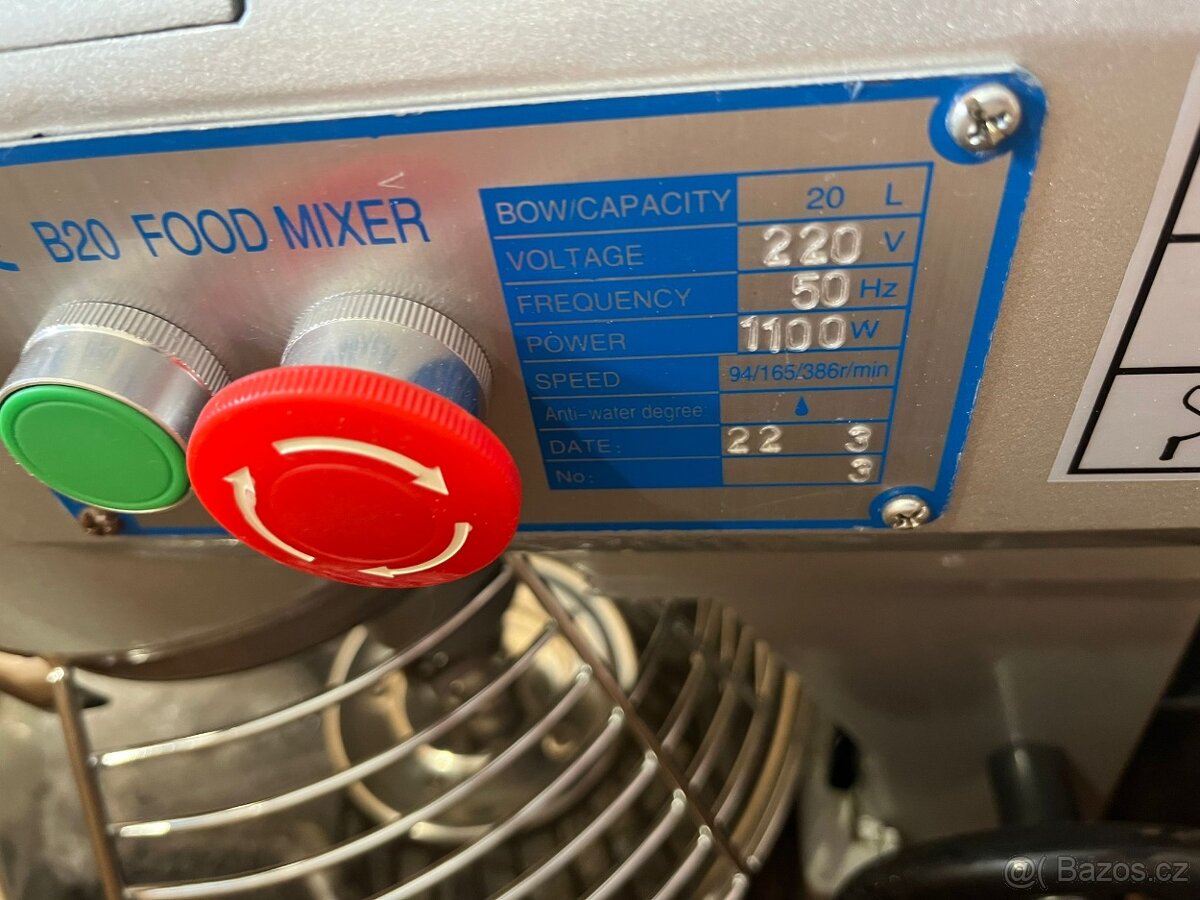 Profesionální planetární gastro hnětač 20L - NOVÝ - 3