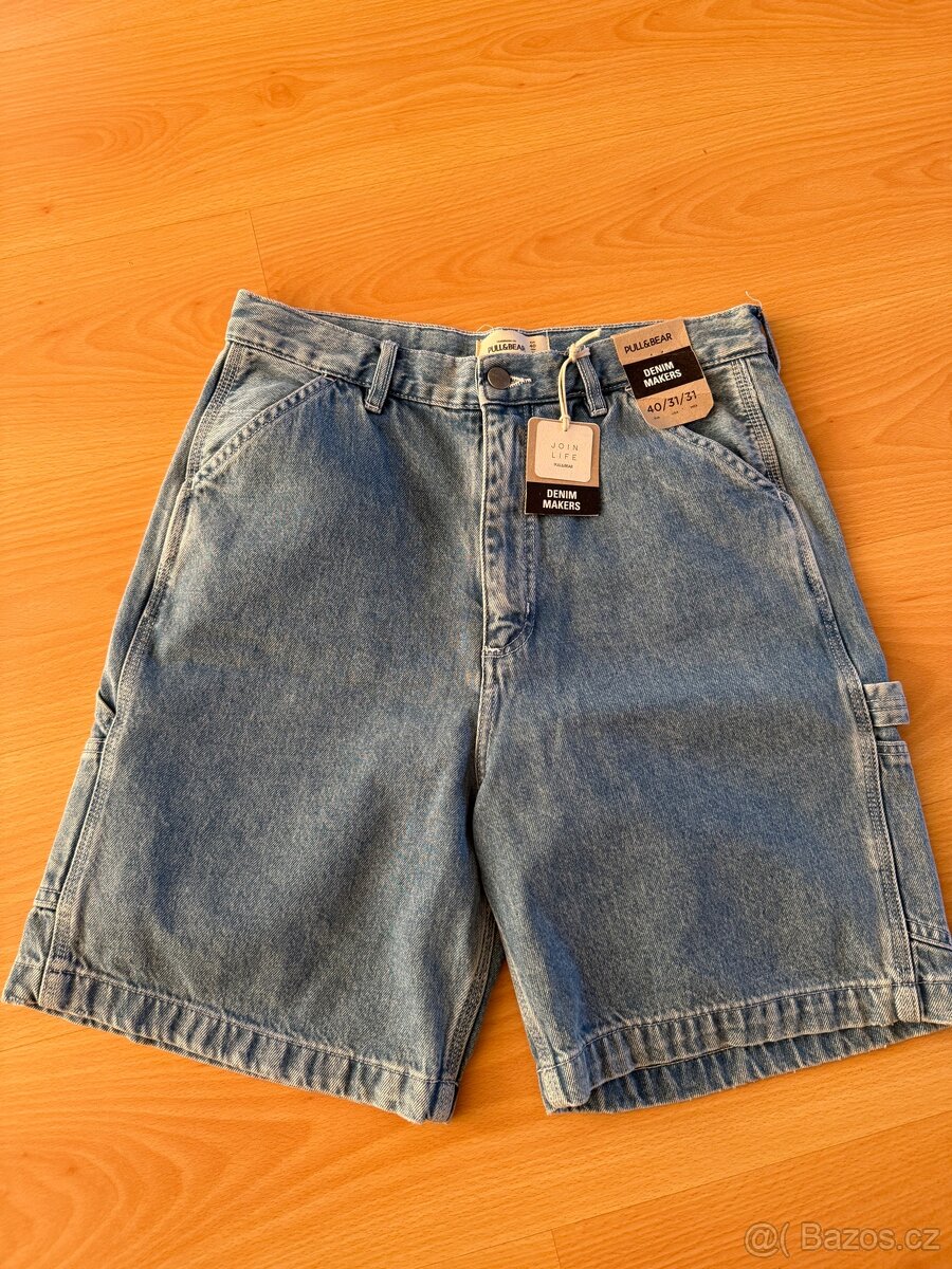 Džínové šortky Pull&Bear nové - 3