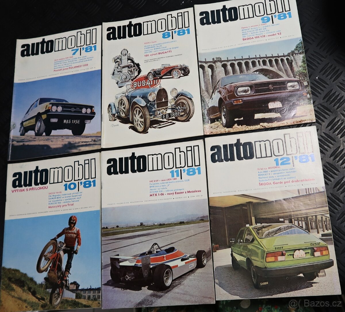 ROČNÍK 1981 ČASOPIS AUTOMOBIL