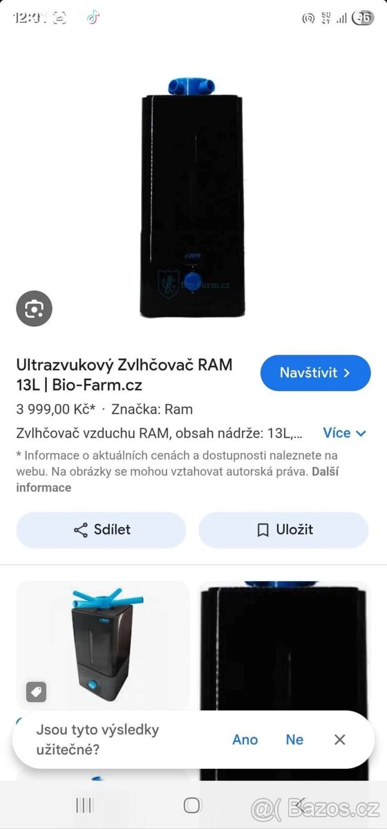 Ultrazvukový zvlhčovač Ram - 3
