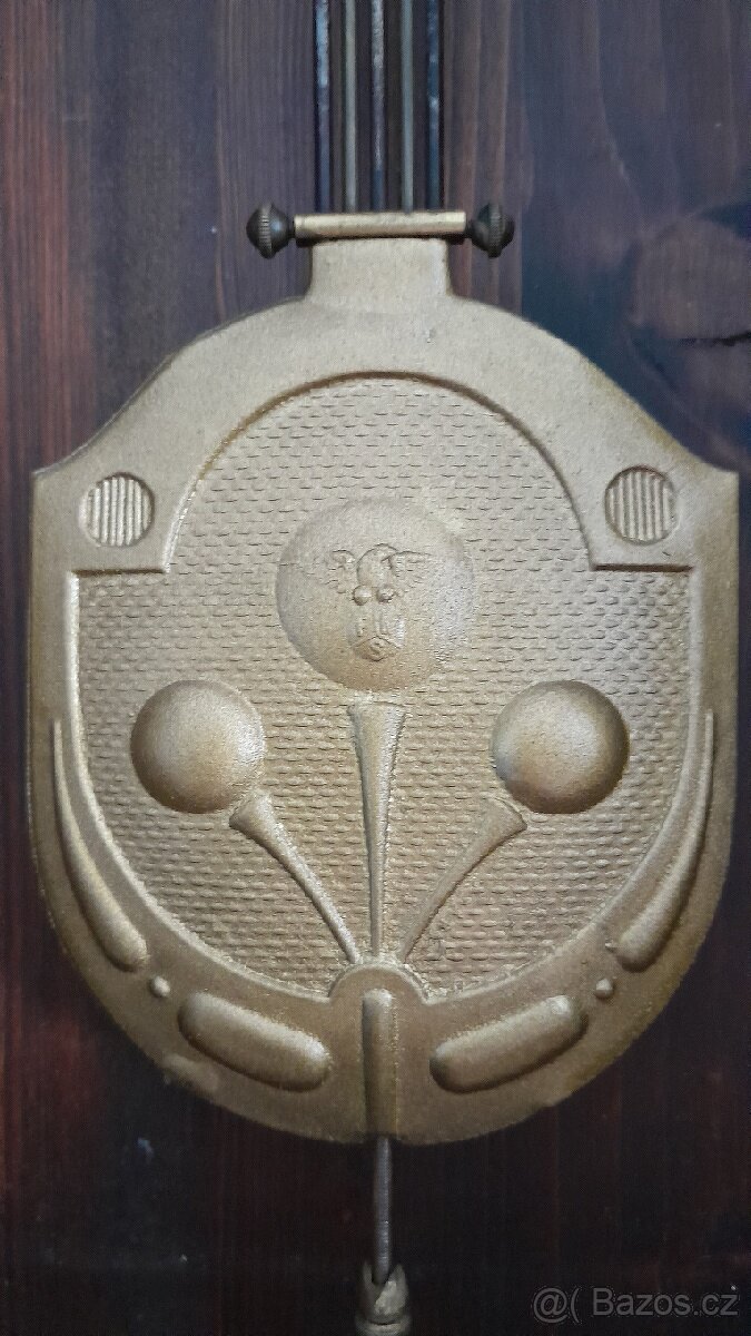 Hodiny staré nástené Gongschlac .viz Adler Gong orlice - 3