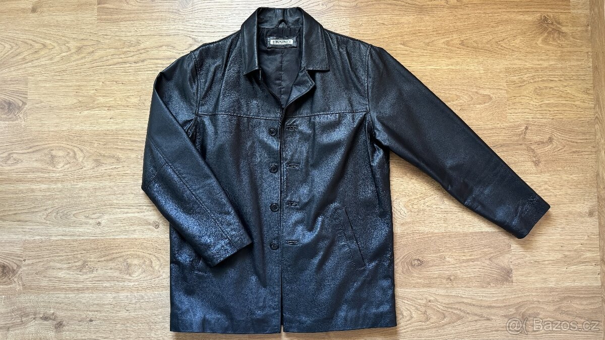 Pánský kožený kabát (vel. L) - 3