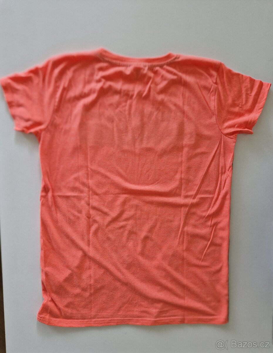 Tričko s krátkým rukávem, neonové, vel. 170/176 - 3