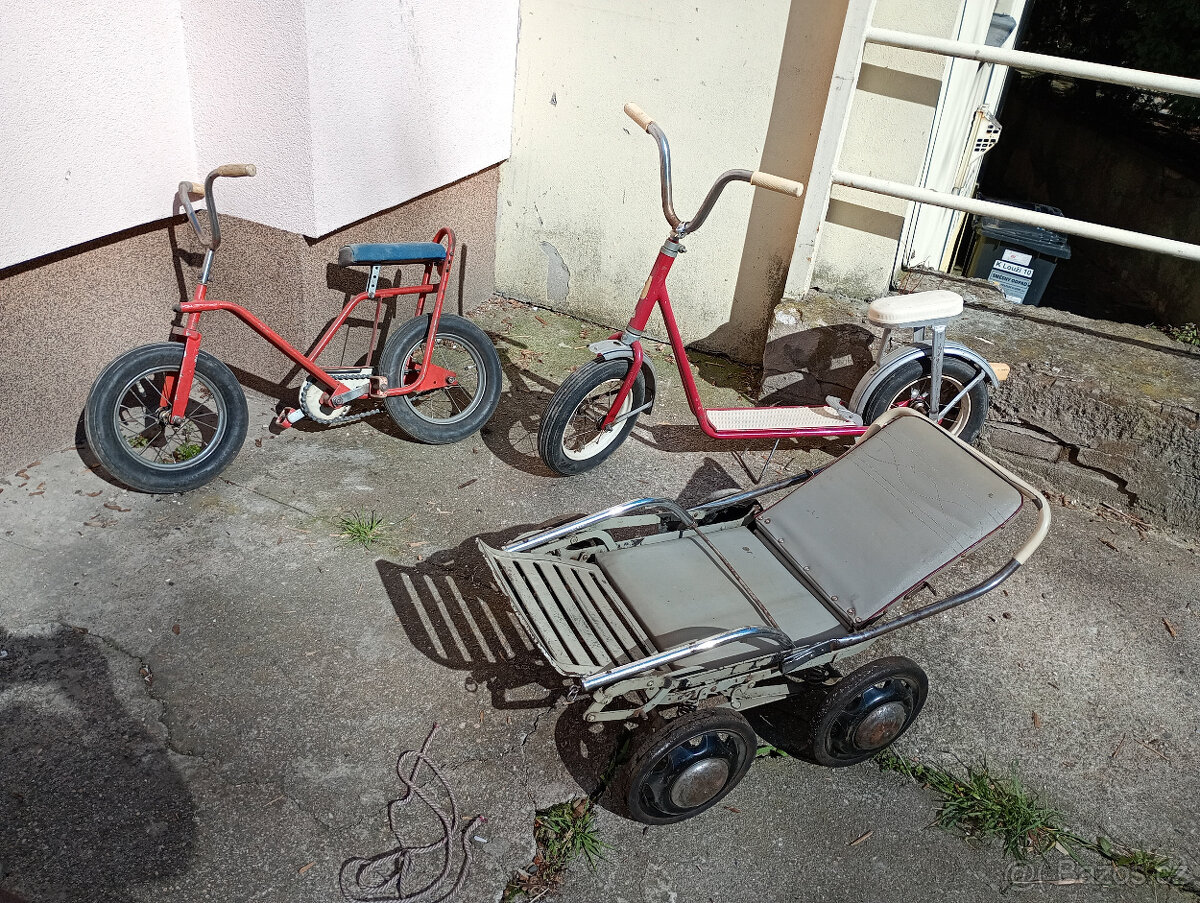 RETRO koloběžky a kočárek 60tky - 3