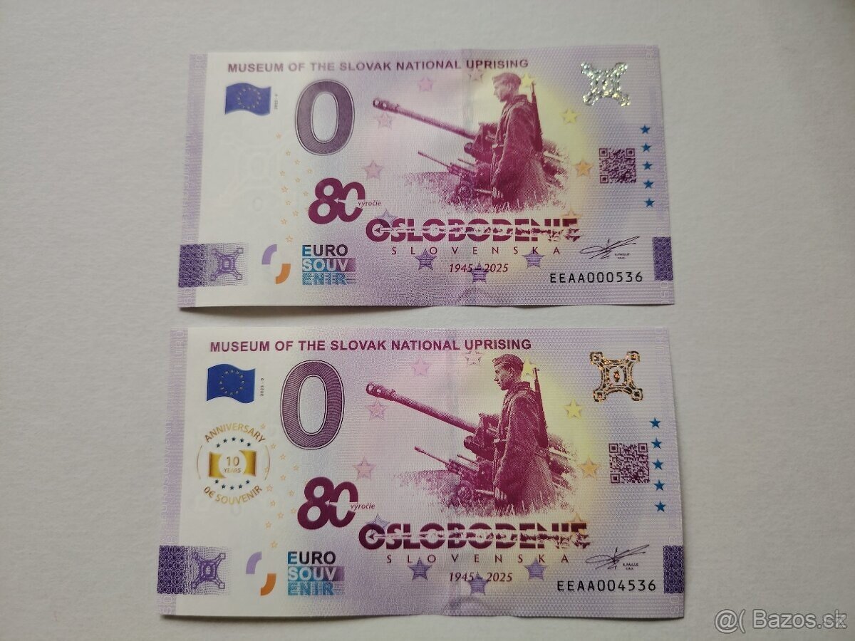 0 euro suvenírová bankovka 2025 - 3