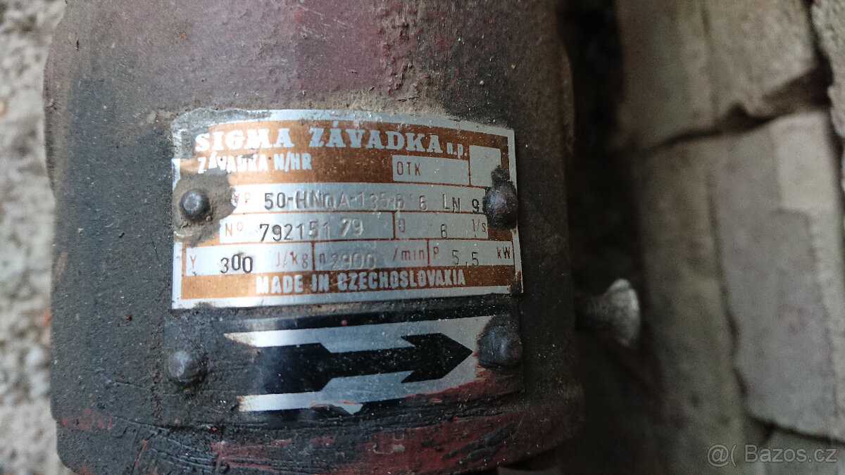 elektro čerpadlo Sigma typ 50-HNQA-135 LN9 - 3