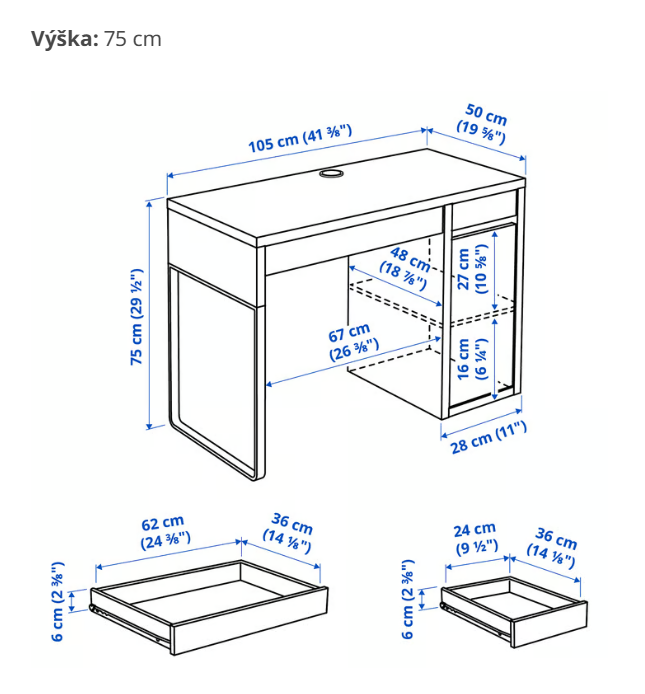 Psací stůl Micke IKEA - 3