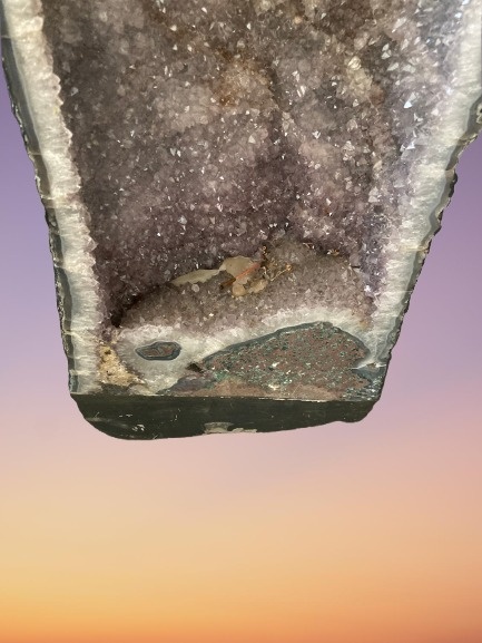 Ametystová geoda sedá - 3