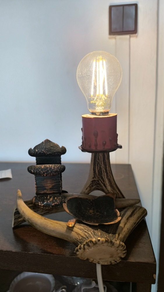 Stolní lampa z paroží - 3
