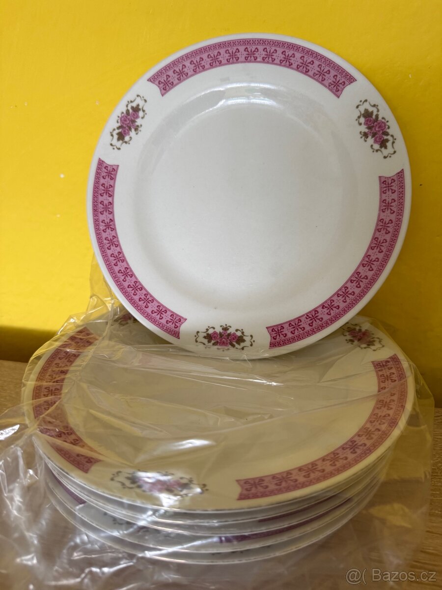 Retro talíře 6ks - 3