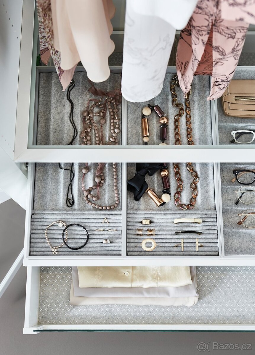 Skleněná police KOMPLEMENT, bílá 100 x 58 cm - 3