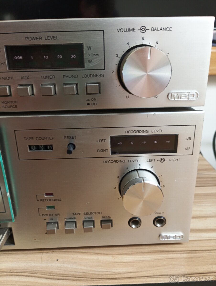 Retro hifi věž MBO - Zesilovač A30 a kazetový deck CD30 - 3