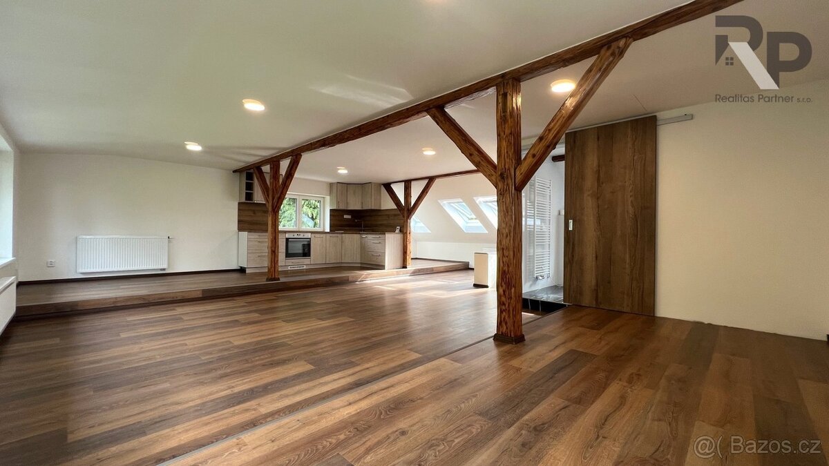 Pronájem jedinečného bytu ateliérového typu v podkroví rodin - 3