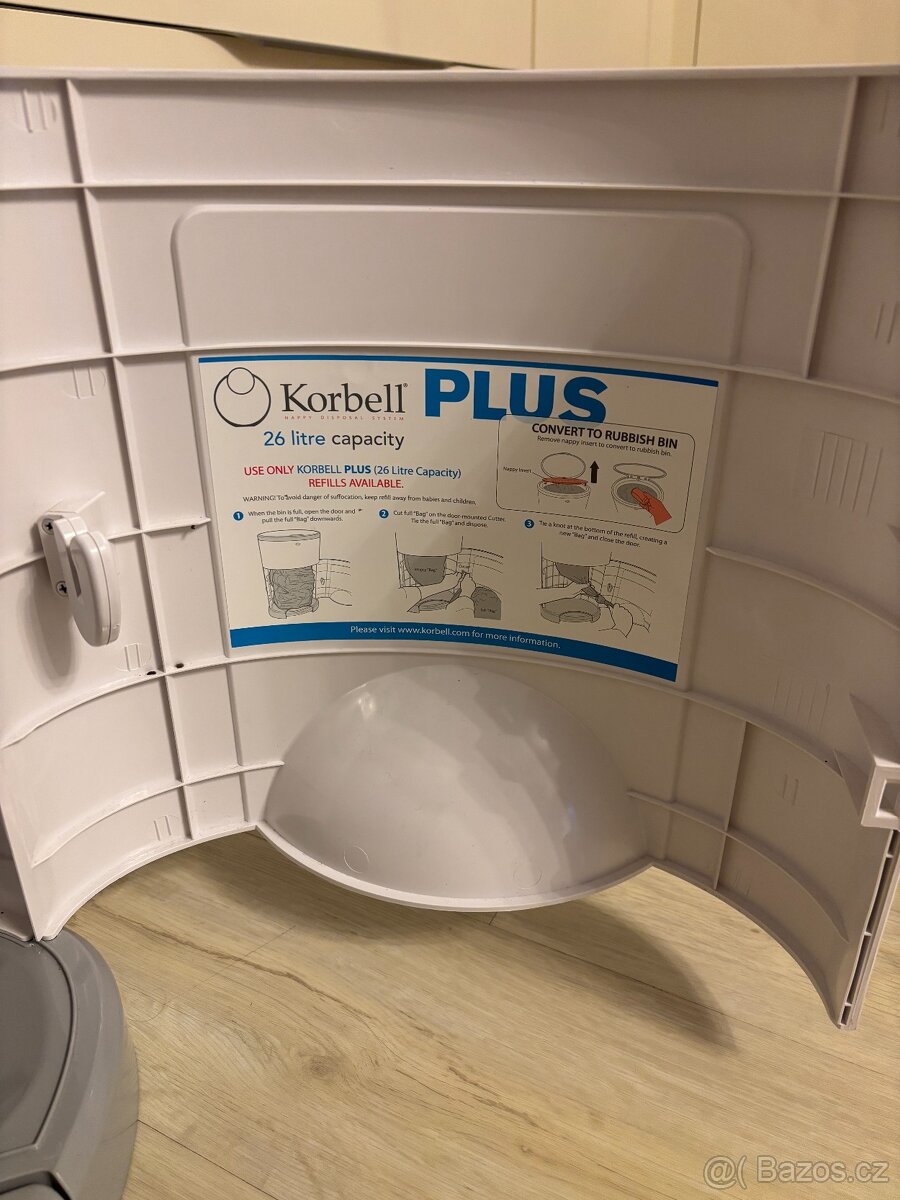 KORBELL Koš na pleny PLUS 26L - 3