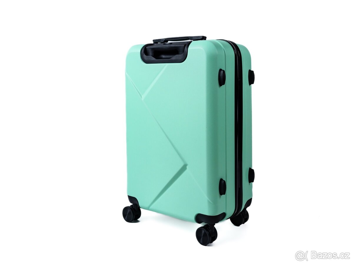 Cestovní kufry Mifex V99, sada 3kusů,M,L,XL,zelená,TSA - 3