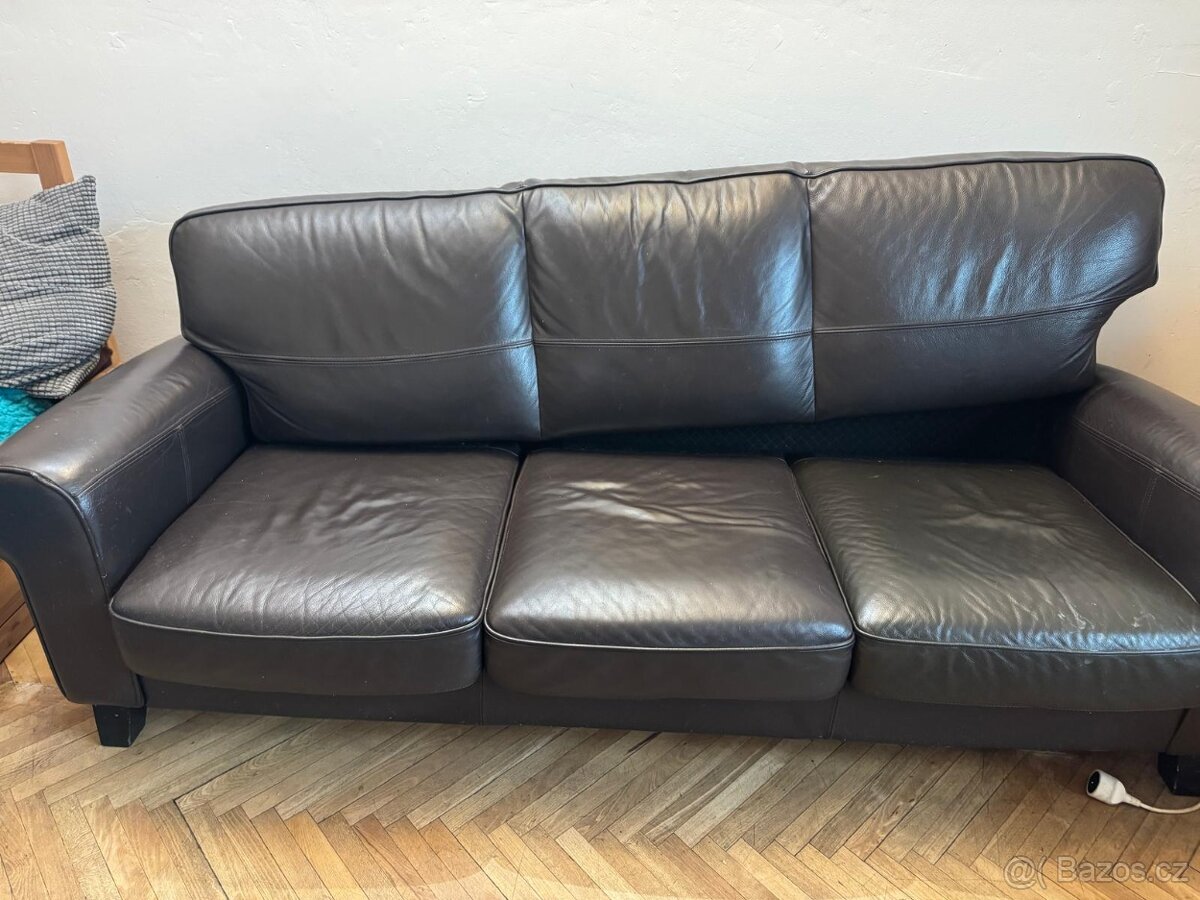 Kožené sedačky Ikea - 3