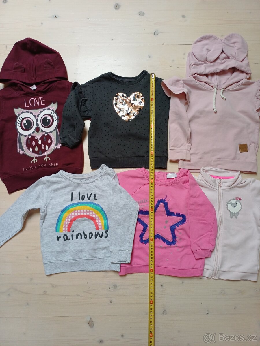 Oblečení - mikiny, kalhoty, trika vel 86-92 - 3