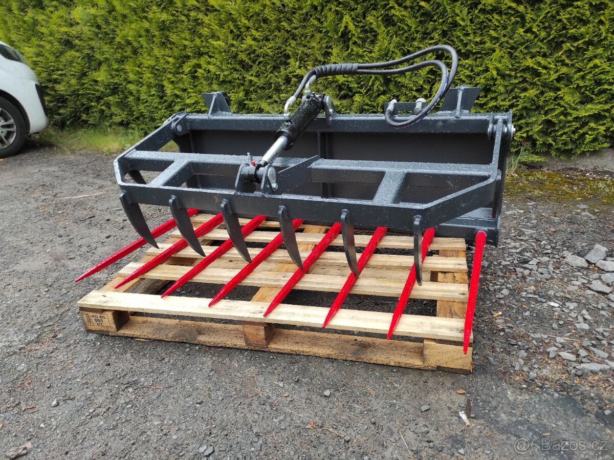 Napichovací vidle s přidržovačem MINI 140cm , euro - 3