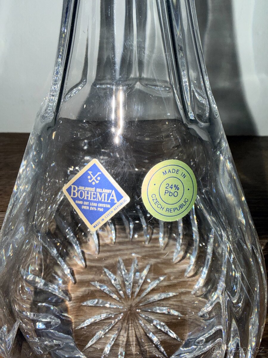 Křišťálová karafa s podnosem - 3