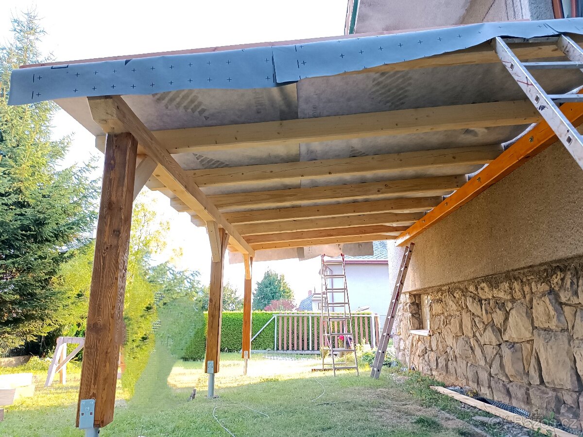 Přístřešek, dřevník, pergola, Drobné tesařské práce. - 3
