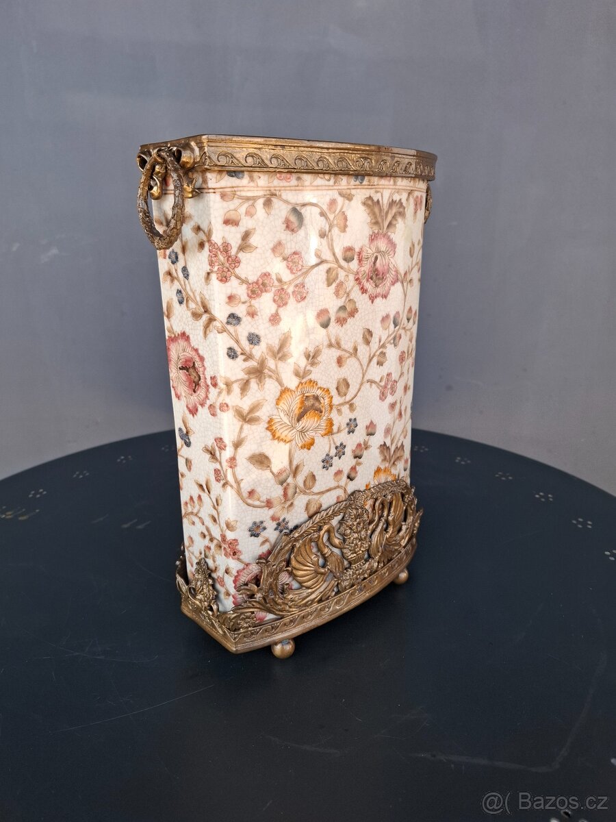 Secesní porcelánová váza, značená - 3