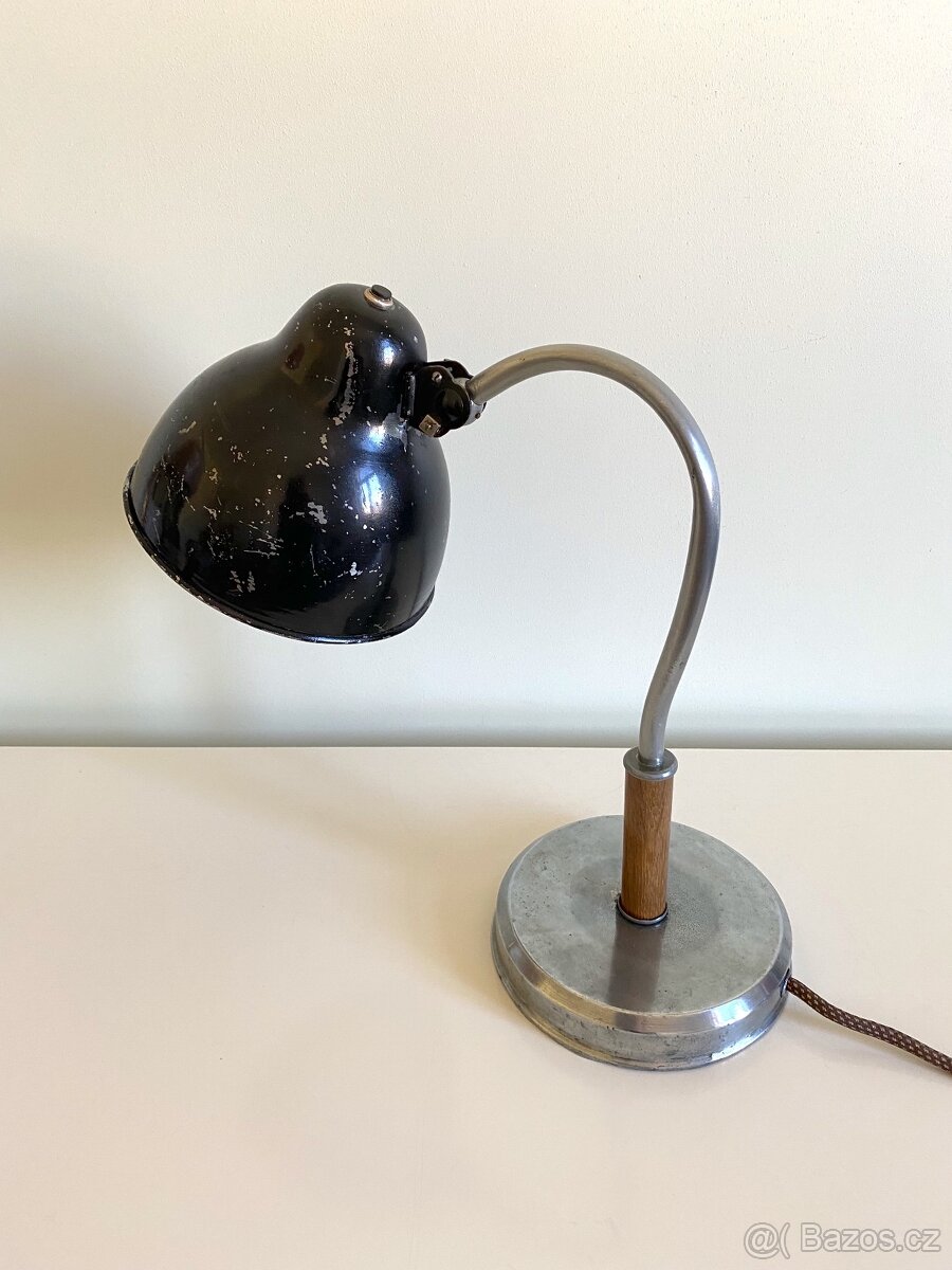 Starožitná stolní lampa F. Anýž funkcionalismus - 3
