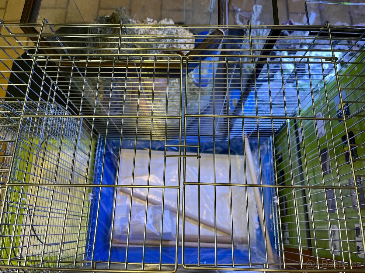 Nová klec pozinkovaná na větší exotické ptactvo 54x39x68cm - 3