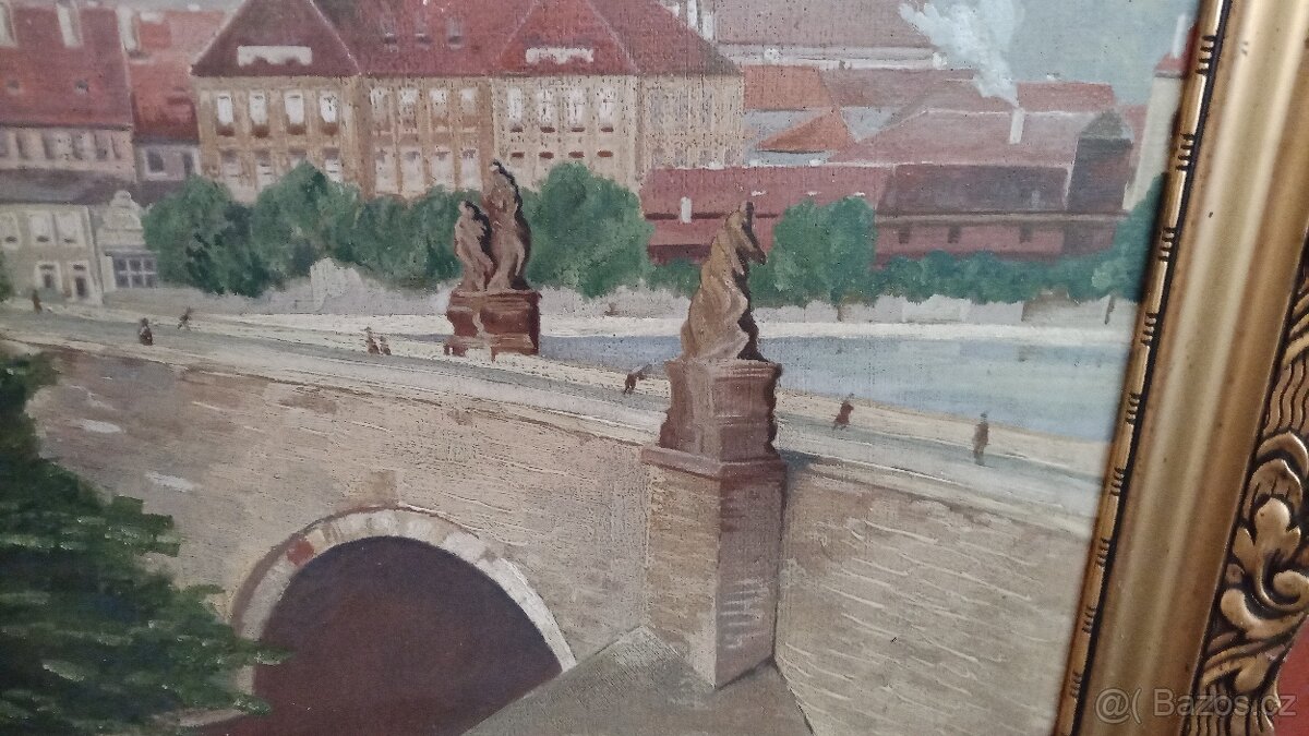 Praha olej na plátně - 3