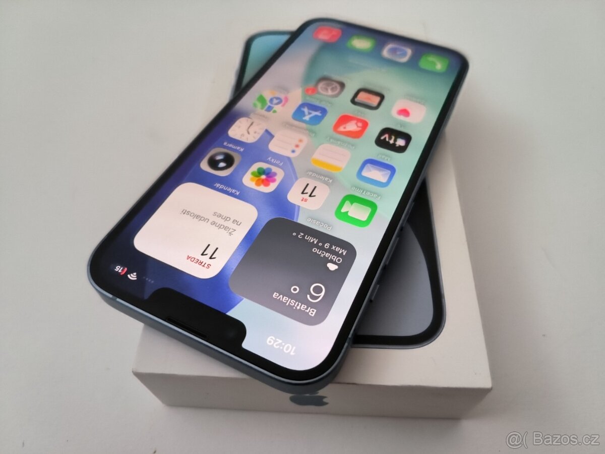 apple iphone 14 128gb Blue 100% Batéria - 3