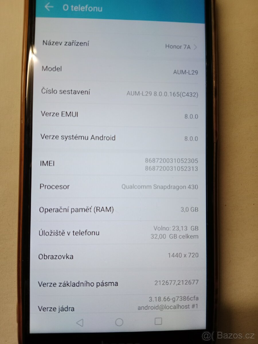 VIVO Y01. Honor 7A - 3