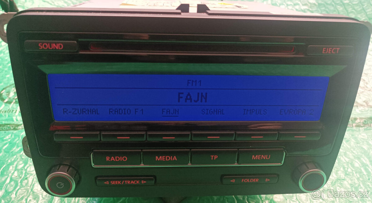 Autotádio originál VW RCD 310 Blaupunkt -TOP - 3