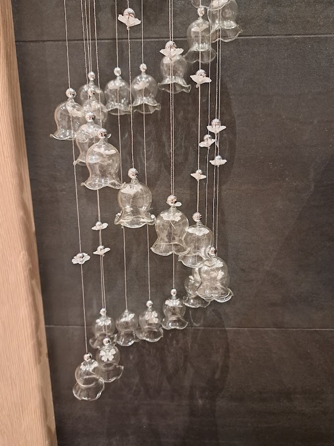 skleněná zvonkohra - ruční práce - 3