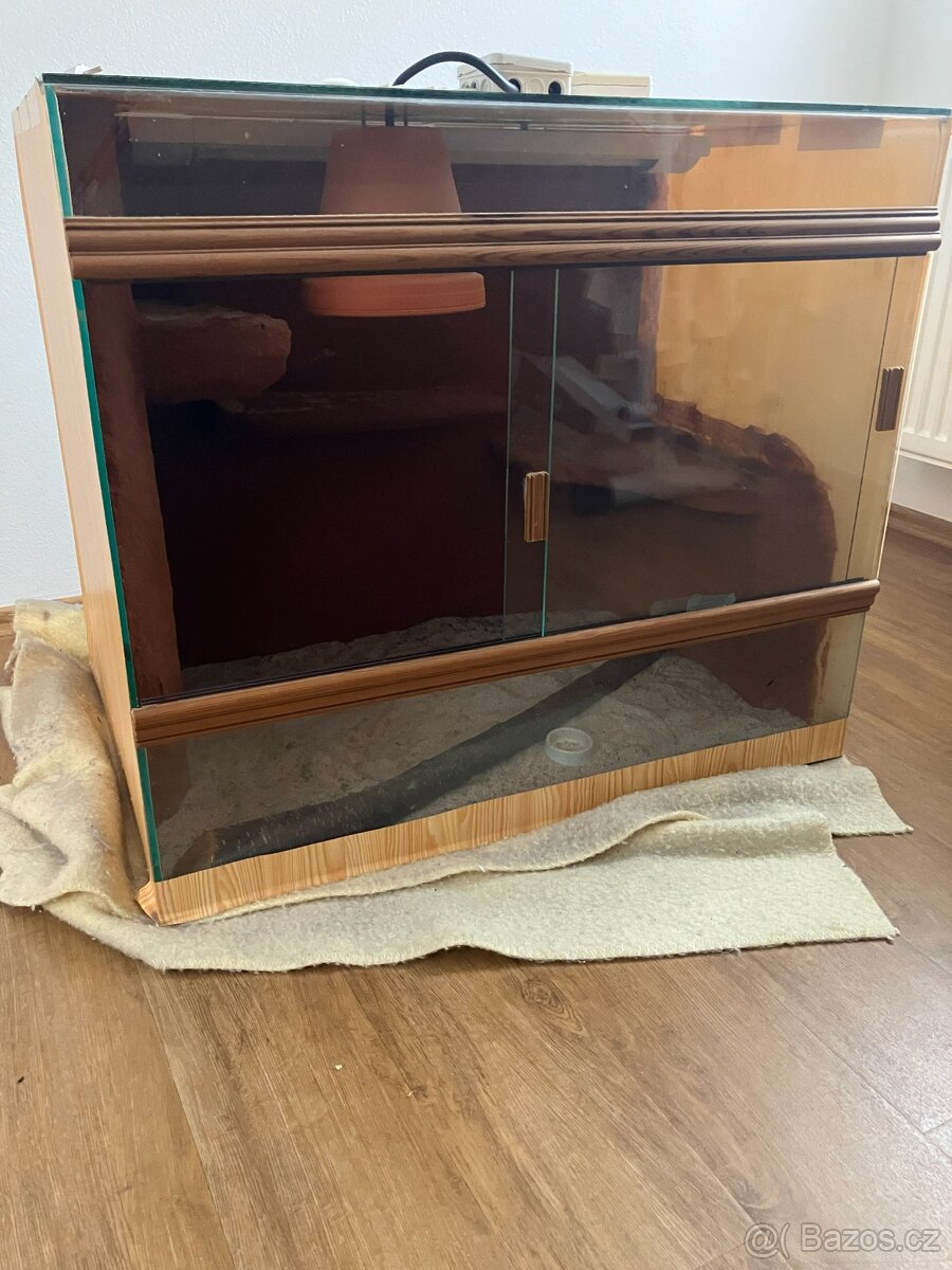 Terárium s 3D pozadím - 3