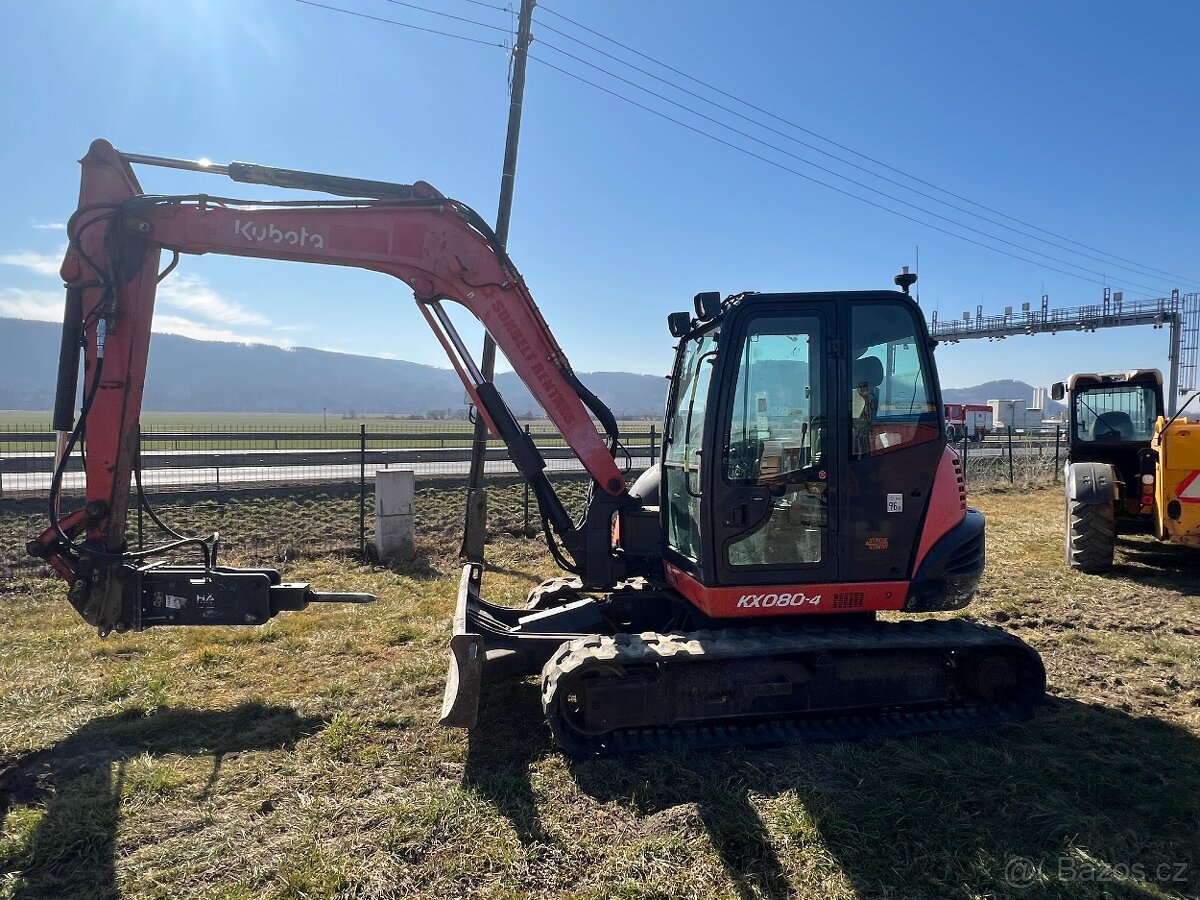 Pásový bagr Kubota KX080-4 - 3
