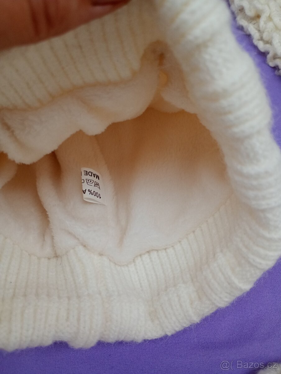 Zimní set čepice, šála, ponožky - 3